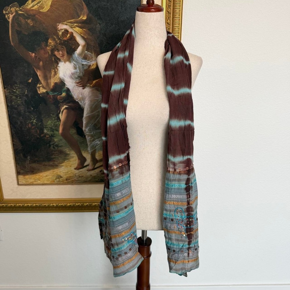 Whimsi Boho Fairy Butterfly Sequined Scarf